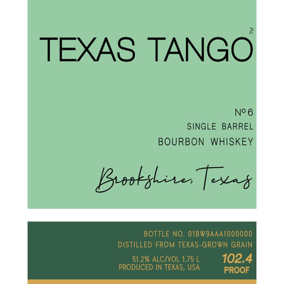 Texas Tango Single Barrel Bourbon - Main Street Liquor