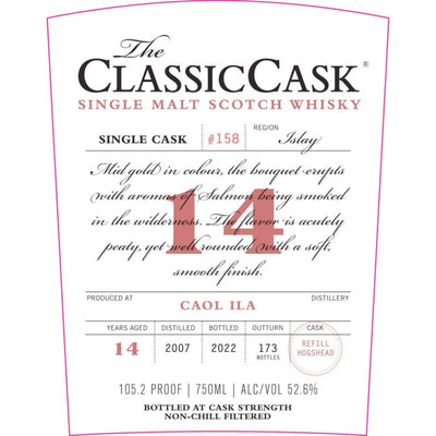 The Classic Cask 14 Year Old Caol Ila 2007 - Main Street Liquor