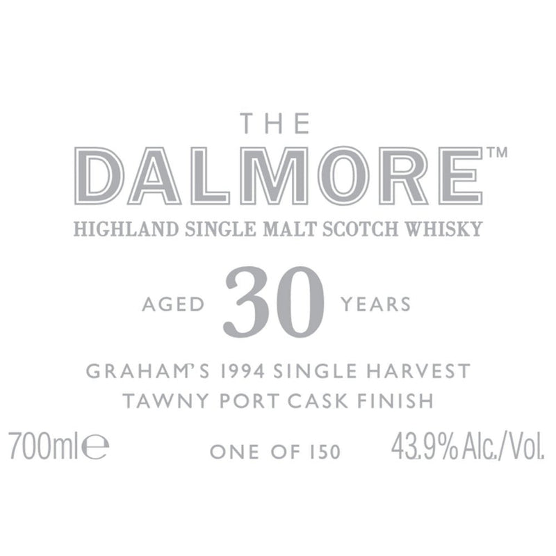 The Dalmore 30 Year Old Graham’s 1994 Single Harvest Tawny Port Cask - Main Street Liquor