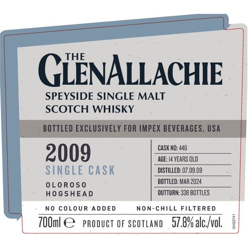 The Glenallachie 14 Year Old 2009 Cask No. 446 - Impex - Main Street Liquor