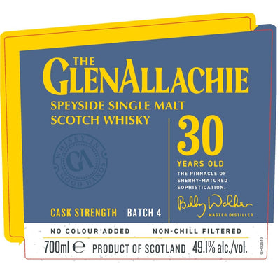 The Glenallachie 30 Year Old Cask Strength Batch 4 - Main Street Liquor