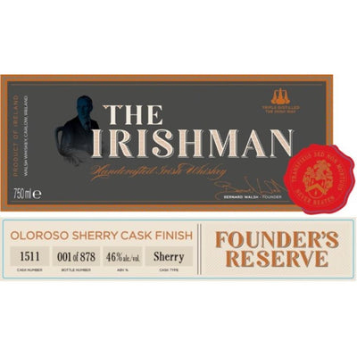 The Irishman Founders Reserve Sherry Cask Finish - Main Street Liquor