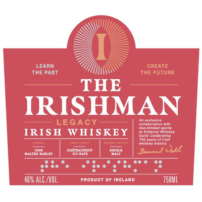 The Irishman Legacy Irish Whiskey - Main Street Liquor