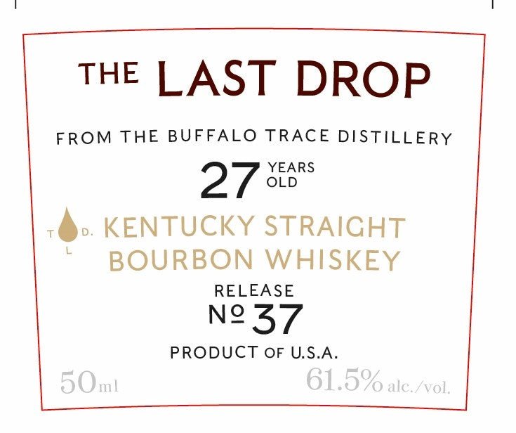 The Last Drop 27 Year - Old Kentucky Straight Bourbon Whiskey Release No. 37 50mL - Main Street Liquor