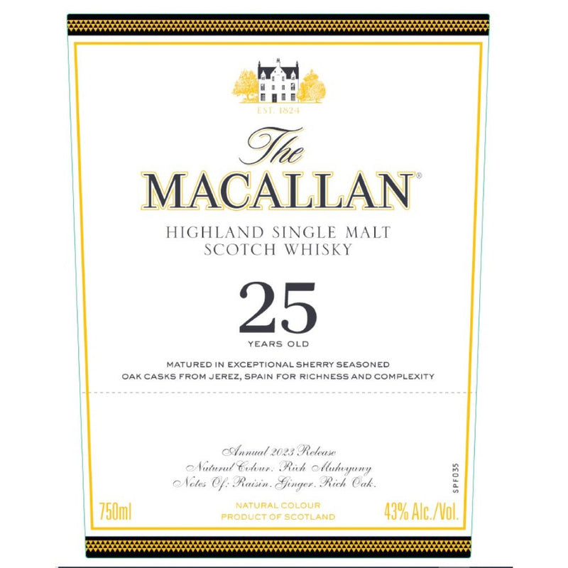 The Macallan 25 Year Old Sherry Oak 2023 Release - Main Street Liquor