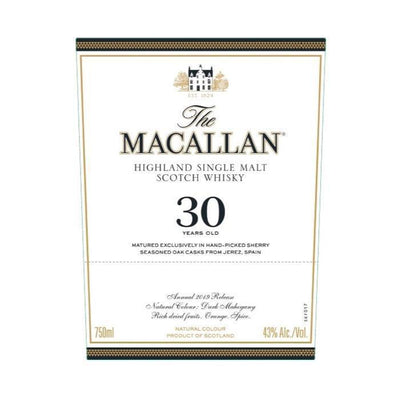 The Macallan 30 Year Old Sherry Oak 2019 Release - Main Street Liquor