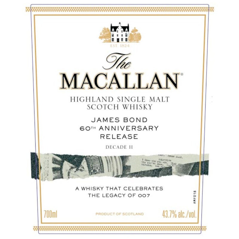 The Macallan James Bond 60th Anniversary Release Decade II - Main Street Liquor