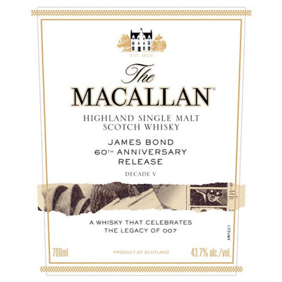 The Macallan James Bond 60th Anniversary Release Decade V - Main Street Liquor