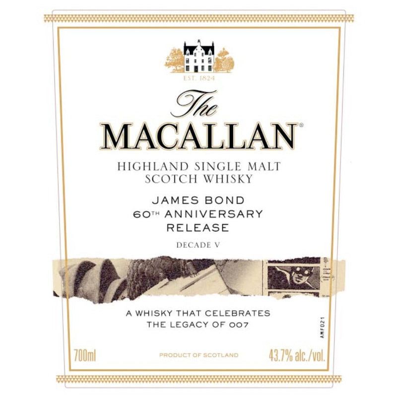 The Macallan James Bond 60th Anniversary Release Decade V - Main Street Liquor