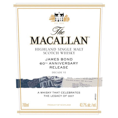 The Macallan James Bond 60th Anniversary Release Decade VI - Main Street Liquor