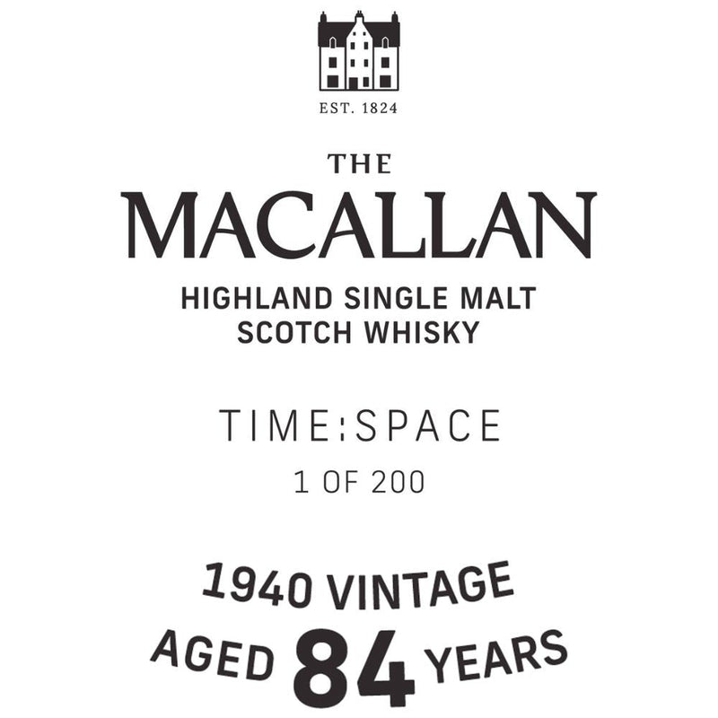 The Macallan Time Space 84 Year Old - Main Street Liquor