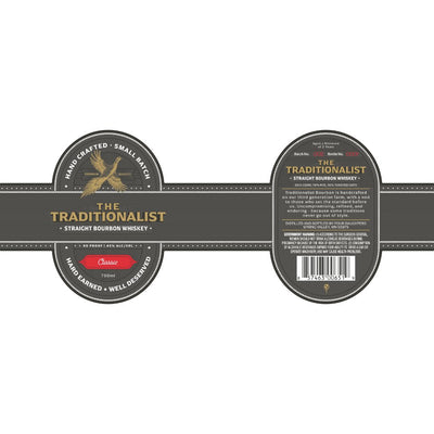 The Traditionalist Classic Straight Bourbon - Main Street Liquor