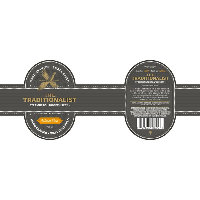 The Traditionalist Wheat Run Straight Bourbon - Main Street Liquor