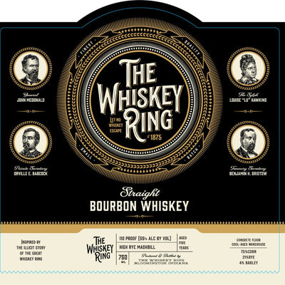 The Whiskey Ring Straight Bourbon - Main Street Liquor