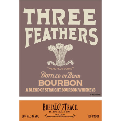 Three Feathers Bottled in Bond Bourbon - Main Street Liquor