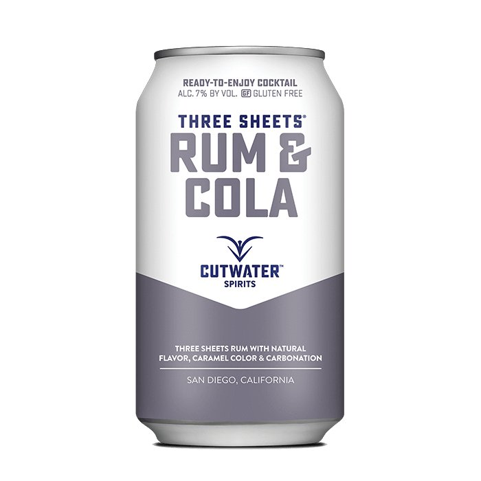 Three Sheets Rum & Cola (4 Pack - 12 Ounce Cans) - Main Street Liquor