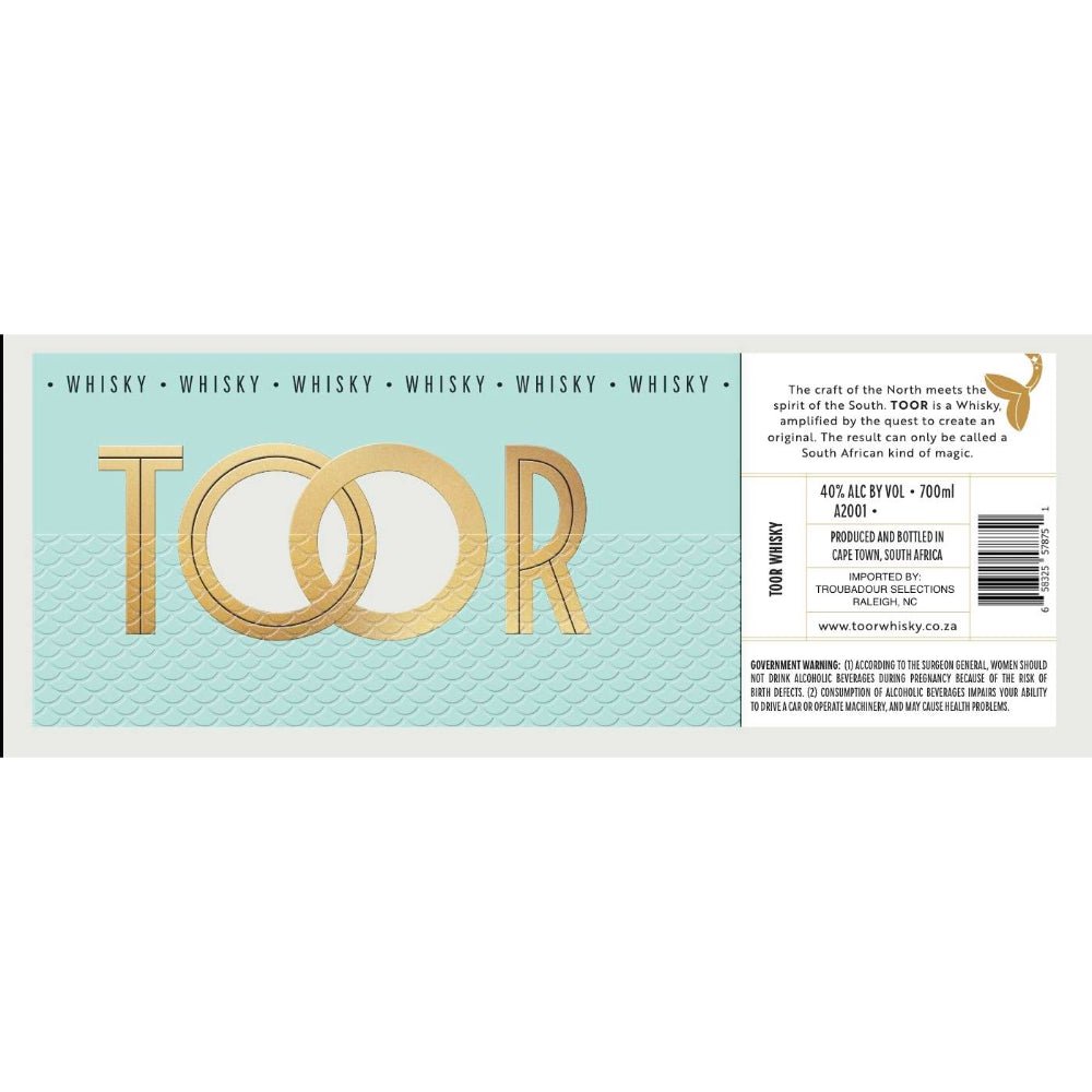Buy Toor South African Whisky® Online | South African Whisky Delivered ...