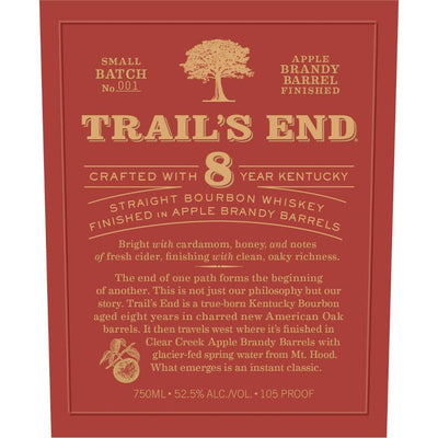 Trail’s End 8 Year Old Bourbon Finished in Apple Brandy Barrels - Main Street Liquor