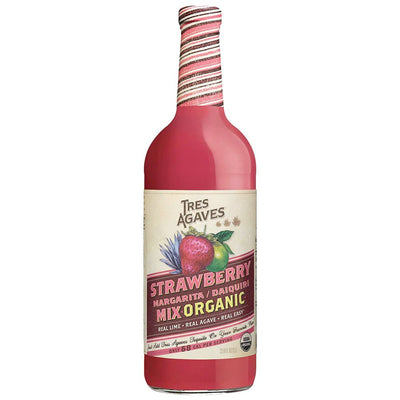 Tres Agaves Organic Strawberry Margarita Mix 1L - Main Street Liquor