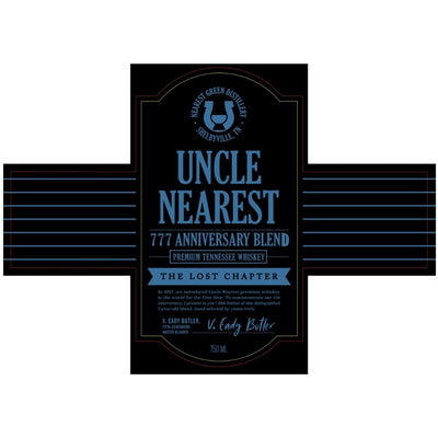 Uncle Nearest 777 Anniversary Blend The Lost Chapter - Main Street Liquor