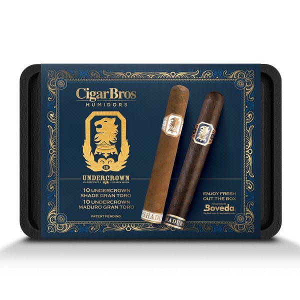 Undercrown 20 Premium Cigars Set + Personal Humidor by CigarBros - Main Street Liquor