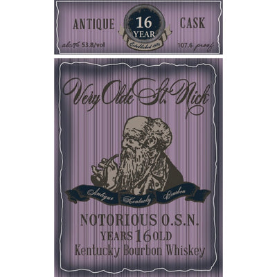 Very Olde St. Nick Notorious O.S.N. 16 Year Old Kentucky Bourbon - Main Street Liquor