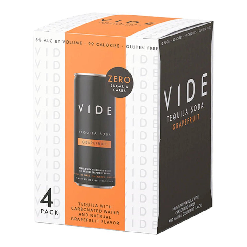 VIDE Grapefruit Tequila Soda 4PK - Main Street Liquor