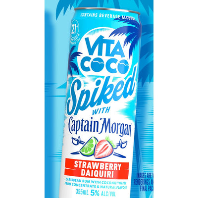Vita Coco Spiked With Captain Morgan Strawberry Daiquiri - Main Street Liquor