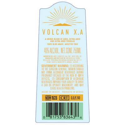 Volcan X.A Tequila - Main Street Liquor