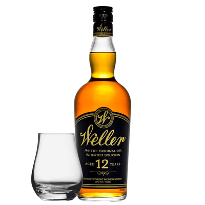 Weller 12 Year Old Kentucky Straight Wheated Bourbon 700mL with Spey Dram Glass - BuyMyLiquor