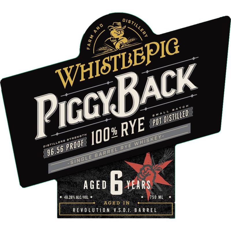 WhistlePig PiggyBack Single Barrel Rye - Main Street Liquor