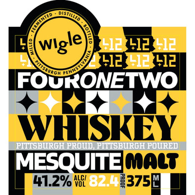 Wigle Four One Two Mesquite Malt Whiskey 375mL - Main Street Liquor