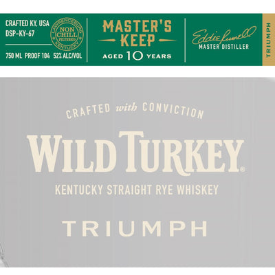 Wild Turkey Master’s Keep Triumph - Main Street Liquor
