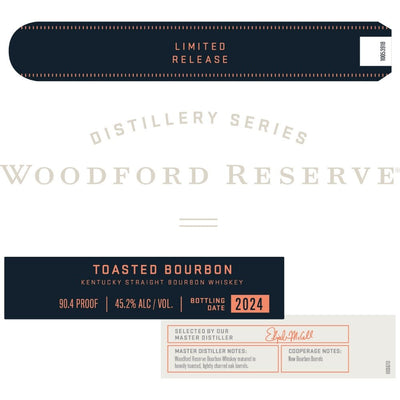 Woodford Reserve Distillery Series Toasted Bourbon 2024 Release - Main Street Liquor