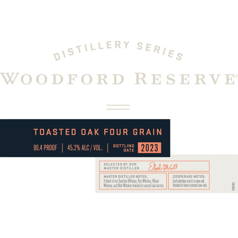 Woodford Reserve Toasted Oak Four Grain 2023 - Main Street Liquor