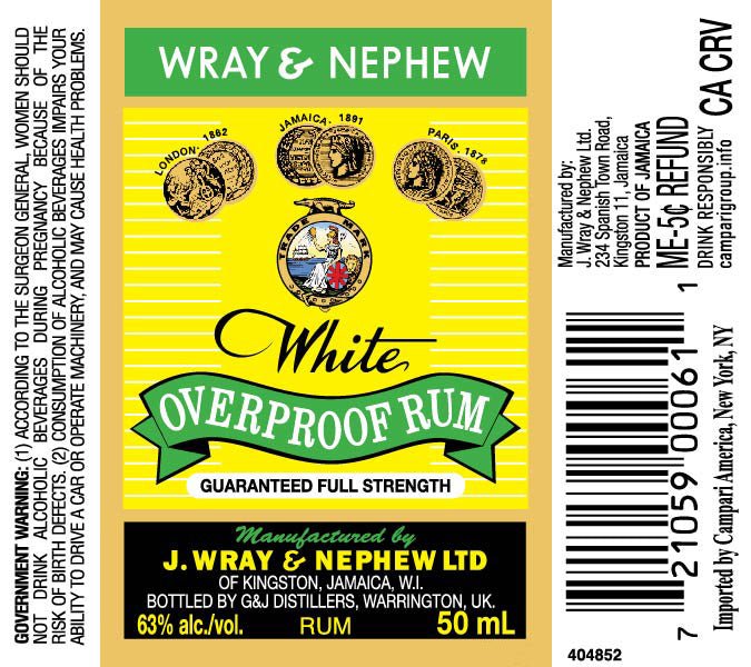 Wray & Nephew White Overproof Rum - Main Street Liquor