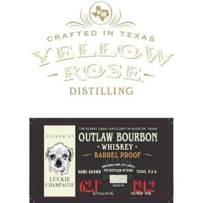 Yellow Rose Distilling Outlaw Bourbon Barrel Proof - Main Street Liquor