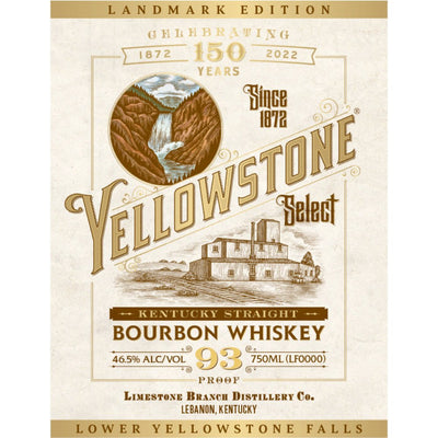 Yellowstone Select Landmark Edition Bourbon Lower Yellowstone Falls - Main Street Liquor