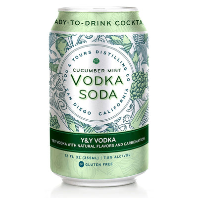 You & Yours Distilling Cucumber Mint Vodka Soda 4PK - Main Street Liquor