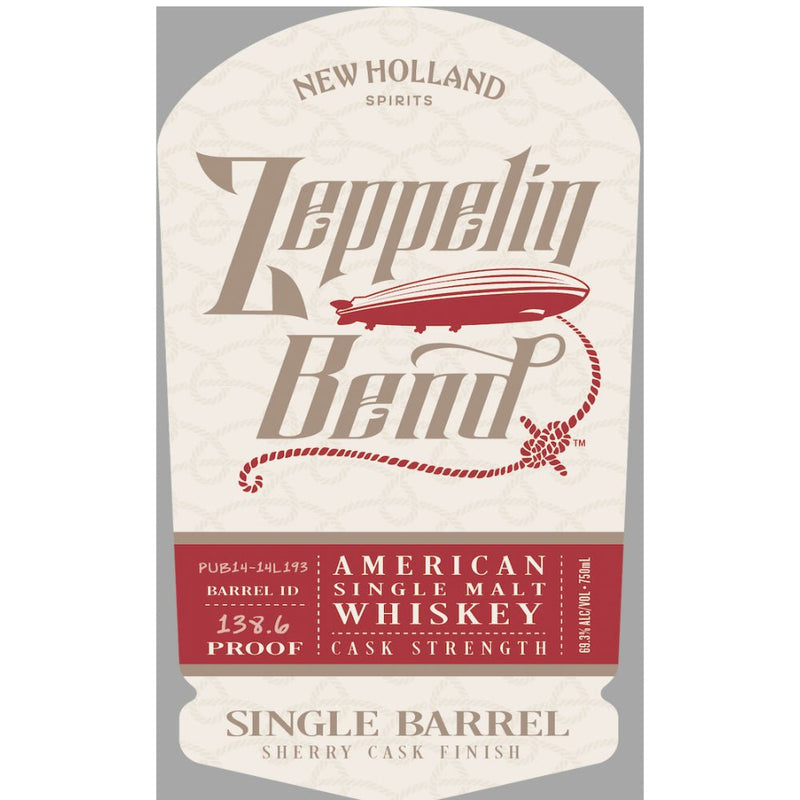 Zeppelin Bend Single Barrel Sherry Cask Finish American Single Malt - Main Street Liquor